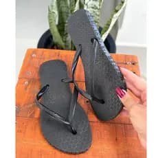 Chinelo De Dedo Feminino Redondo Basico Dia a Dia Tradicional Varias Cores