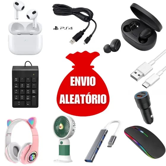 Cabo Iphone Carregador Mouse Fone Hub Eletrônicos Variados Envio Aleatório