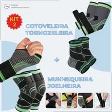 Tornozeleira e Cotoveleira Ortopedica Compressão Estabilizadora Elastica p/ Esportes