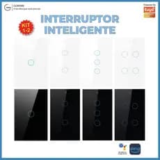 Interruptor Inteligente Toque Wifi 1 2 3 4 Botões Controle Aplicativo Alexa Tuya e Google