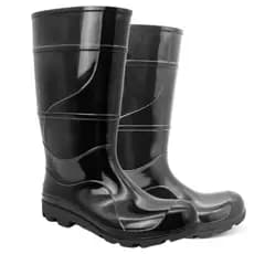 Bota Borracha Galocha Pvc Cano Longo S/ Forro Impermeável
