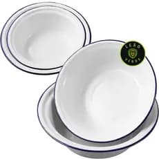 Bacia Esmaltada Branca Milla 3 litros Vintage Atoxica Escalda Pés