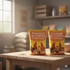 Kit 2 Farinha De Calcio Fosfatada Suplemento Mineral Vetbras 2kg atacado