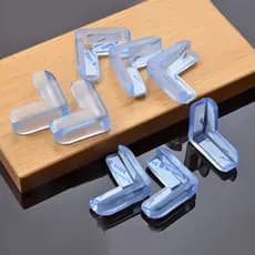 Protetor Quina Canto Borda Silicone Kit 20 Un Proteção de Móveis Mesa Para Bebês Cantoneira Adesivo