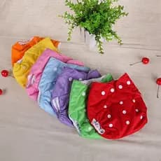 Calça De Fato De Bebê Puro Algodão Impermeável Fraldas De Bolso Laváveis Menina Menino Fralda De