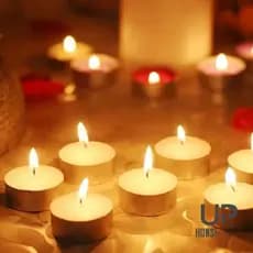 Kit 10/50 Velas Rechaud Decorativa Festas com Suporte Alumínio Decoração Casamento e Aniversário