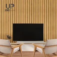 Papel de Parede Ripado Claro Texturizado PREMIUM Rolo 5 Metros Autoadesivo 3D Sala Quarto