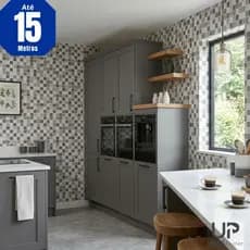 Papel de Parede 3D 5 Metros x 45cm Adesivo Autocolante Pastilha Mosaico Sala, Banheiro, Cozinha