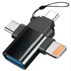 Adaptador Otg Tipo-c, V8, Lightning Para losAndroid E Pc