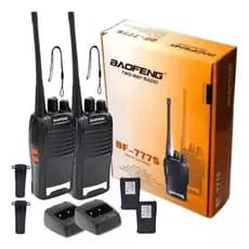 Kit 2 Radio Baofeng 777s Walk Talk Comunicador 16 Canais