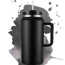 Caneca Térmica 1.500ml & 1.900ml Aço Inox Com Alça - Alta Capacidade Água, Suco, Café, Chá, Leite