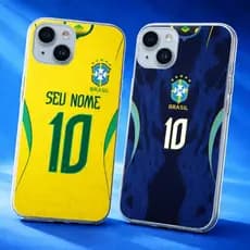Capa Capinha Celular Esportiva Futebol 2026 Modelos Inspirados em seleção Brasil