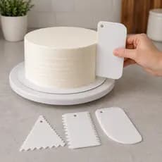 Kit 4 Espátula Decorativa Alisadora Confeiteiro Para Bolo e Doces MIMI