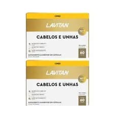 Kit 02 Lavitan Hair Cabelos e Unhas  60 cápsulas Cimed