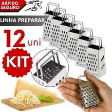 Mini Ralador de Mesa Inox para Queijo Alho Chocolate Noz-moscada Limão 3,2 cm