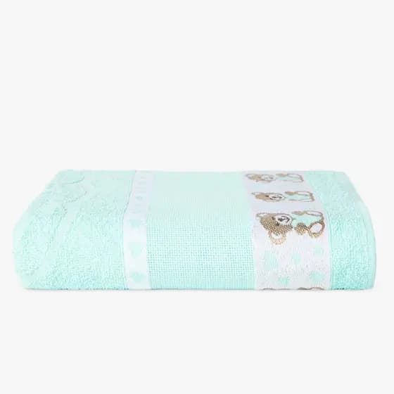 Toalha de Banho Infantil Menino e Menina Kids P/ Bordar Ponto Cruz - 75cmx1.10m 100% Algodão