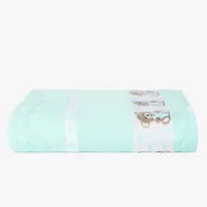 Toalha de Banho Infantil Menino e Menina Kids P/ Bordar Ponto Cruz - 75cmx1.10m 100% Algodão