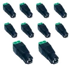 10 Conector P4 Femea Borne para Camera Cftv Ou Fita Led