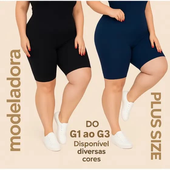 Bermuda Feminina Suplex Plus Size