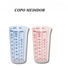 Copo Plástico Graduado Dosador Receitas para Cozinha Copo Medidor 500ML