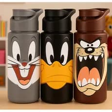 Garrafa De Água 500ml Looney Tunes Squeeze Garrafinha Infantil Decorada
