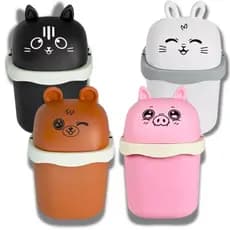 Lixeira Decorativa Urso Capivara Gato Coelho Mesa Pia Infantil
