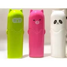 Porta Escova e Pasta de Dente Infantil Adulto Estampado – Bichinhos Fofos Multiuso