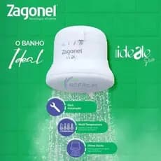 Chuveiro Ducha Eletrônica Ideale Zagonel 220v Branco