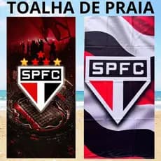 Toalha de Banho SÃO PAULO para Praia e Piscina LANÇAMENTO  Grande Estampada