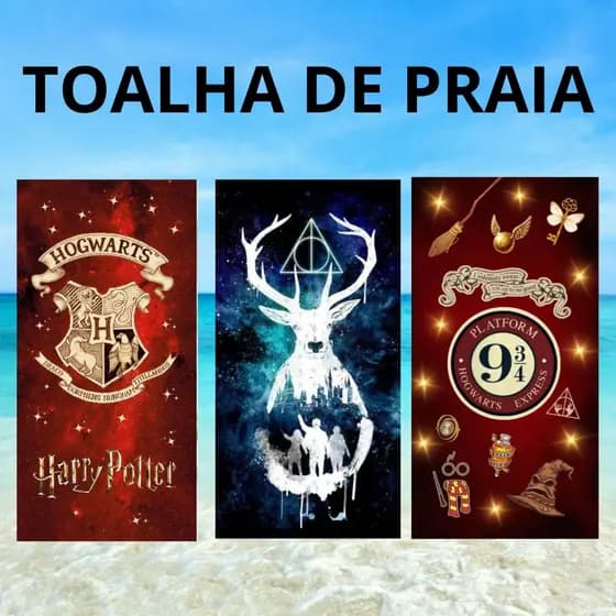 Toalha de Banho  HP  Praia e Piscina Alta Absorção Secagem rapida 70x140cm