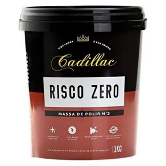 Massa de Polir nº Risco Zero 1kg - Cadillac