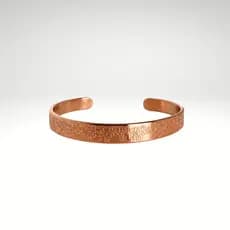 Pulseira Jardim Real Cobre Puro Certificado Ajustável Artesanal Ayurveda