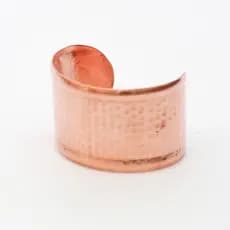 Bracelete 100% Cobre Puro Unissex Ajustável – Pulseira Terapêutica Ayurveda
