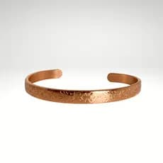 Pulseira Imperial Cobre Puro Ajustável Artesanal Premium Benefícios Ayurveda