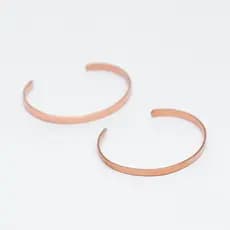 Kit 2 pulseiras de cobre puro ayurveda benefícios do cobre