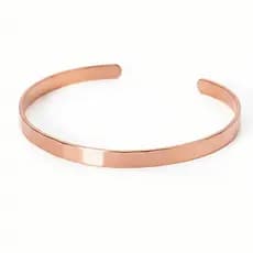 Pulseira de cobre puro Linea Martelada premium original ajustável feminina e masculina bracelete acessórios