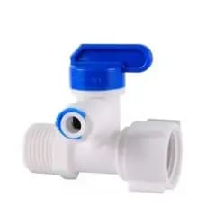 KIT 10 Válvula Fechamento 3 Vias 1x2 BSPT para 1x4 Água Adaptador Registro Tanque Torneira Bebedouro
