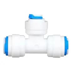 Conector União T Engate Rápido 3/8" x 1/4" x 3/8" para Filtro Alta Resistência