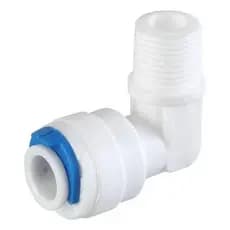 Kit 2 Cotovelo Engate Rápido 1/4" com Rosca Macho 1/8" Resostemte para Mangueira