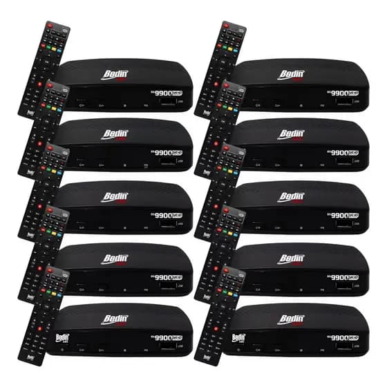 Kit 10 Receptores Full Hd Bs9900 S Bedin Sat 127 220v Atacado Orginal Garantia Sem Mensalidade