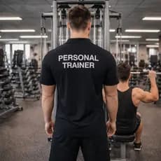 Camiseta Personal Trainer Uniforme Professor de Academia Camisa Polo Visual Profissional Camisa Professor Academia
