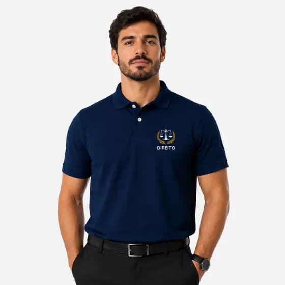 Camisa Polo Direito Profissão Camisa Social Corporativa Camiseta Polo Personalizada Brasão Direito