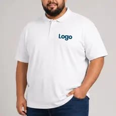 Camisa Polo Plus Size G1 G2 G3 G4 Personalizada Logomarca Foto Texto Camiseta Polo Plus Size