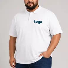 Camisa Plus Size Personalizada Gola Polo Uniforme Trabalho Corporativo Estampada Logo