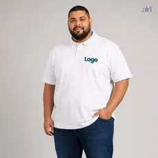 Camisa Gola Polo Plus Size G1 á G4 + Logo Personalizada Camiseta Uniforme Trabalho Plus Size