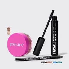 KIT SOMBRA + RÍMEL + LAPIS CORES PINK CHEEKS LANÇAMENTO EXCLUSIVO MAQUIAGEM