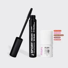 Kit Make Básica PINK CHEEKS - Máscara De Cílios + Blush