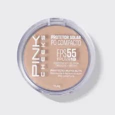 Protetor Solar Pó Compacto FPS55 FPUVA19 11,4g Lançamento PINK CHEEKS cores