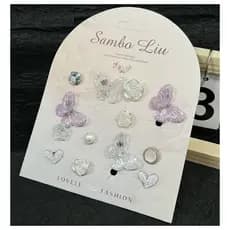 Kit Pingentes Strass Botons Charms Luxo Acessório para sapato sandalia