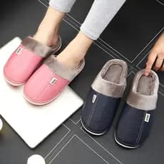 Pantufa de Pelúcia Confortável Antiderrapante Inverno Frio